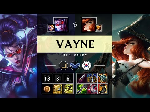 Vayne ADC vs Miss Fortune - KR Diamond Patch 25.20