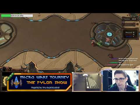 CRAZY CLOSE Micro Wars Tournament match | 200$ Artosis' micro tournament on the Pylon Show