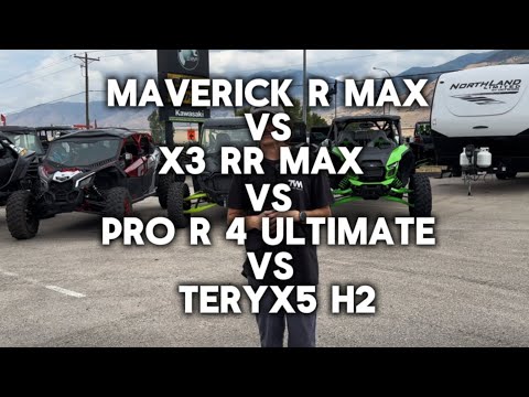 Kawasaki H2 vs Pro R 4 vs Maverick R vs Maverick X3