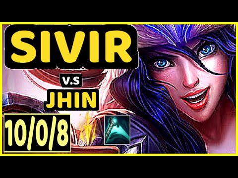 STIXXAY (SIVIR) vs JHIN - 10/0/8 KDA BOTTOM ADC GAMEPLAY - NA Ranked MASTER