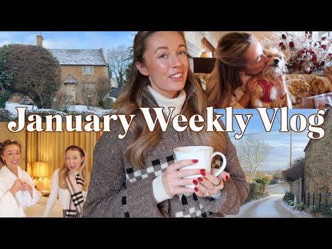 January Weekly Vlog  ❄️ Girls night in London with Freddy + Estelle Manor with Hannah & Roo ❄️