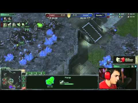 ToXiC vs VortiX (Mapa 1) - Semifinales Starcraft II - LVP Final Cup