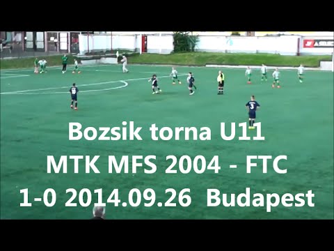 Bozsik torna U11 MTK MFS 2004 - FTC 1-0 2014.09.26. Budapest
