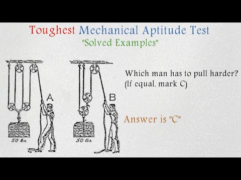 Toughest Mechanical Aptitude Test | Solved Examples | Mechanical Comprehension Test |