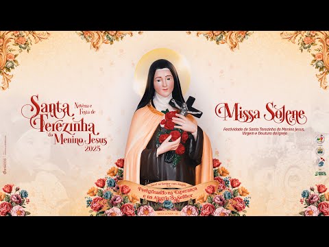 Festa de Santa Terezinha do Menino Jesus 2025 | Missa Solene | 01/10 | 10h