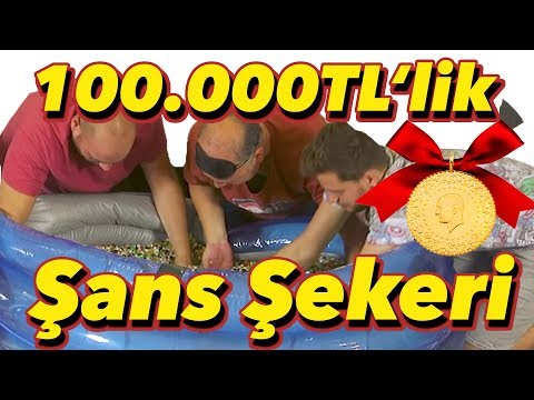 100,000 Liralık Şans Şekeri ile Dolu Havuzda Altın Arama Yarışması