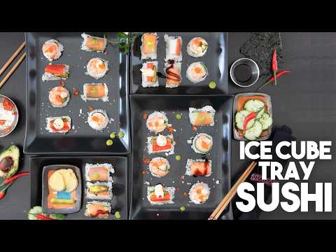 Ice Cube Tray Sushi Hack | No-Roll Instant Sushi at Home | Easy Sushi Recipe | Kravings