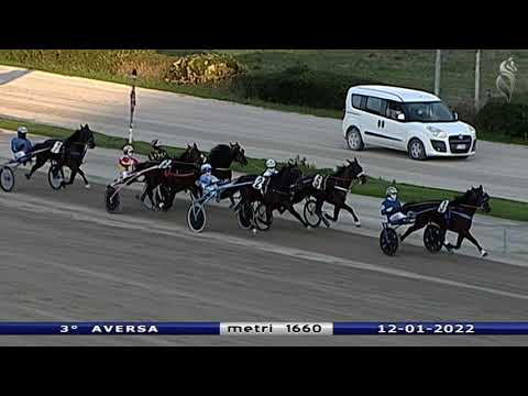 Aversa trotto 12 Gennaio 2022 - 3° Corsa