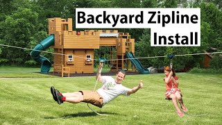✅ Zipline Kit for Kids! Unboxing, Step by Step Install and Review