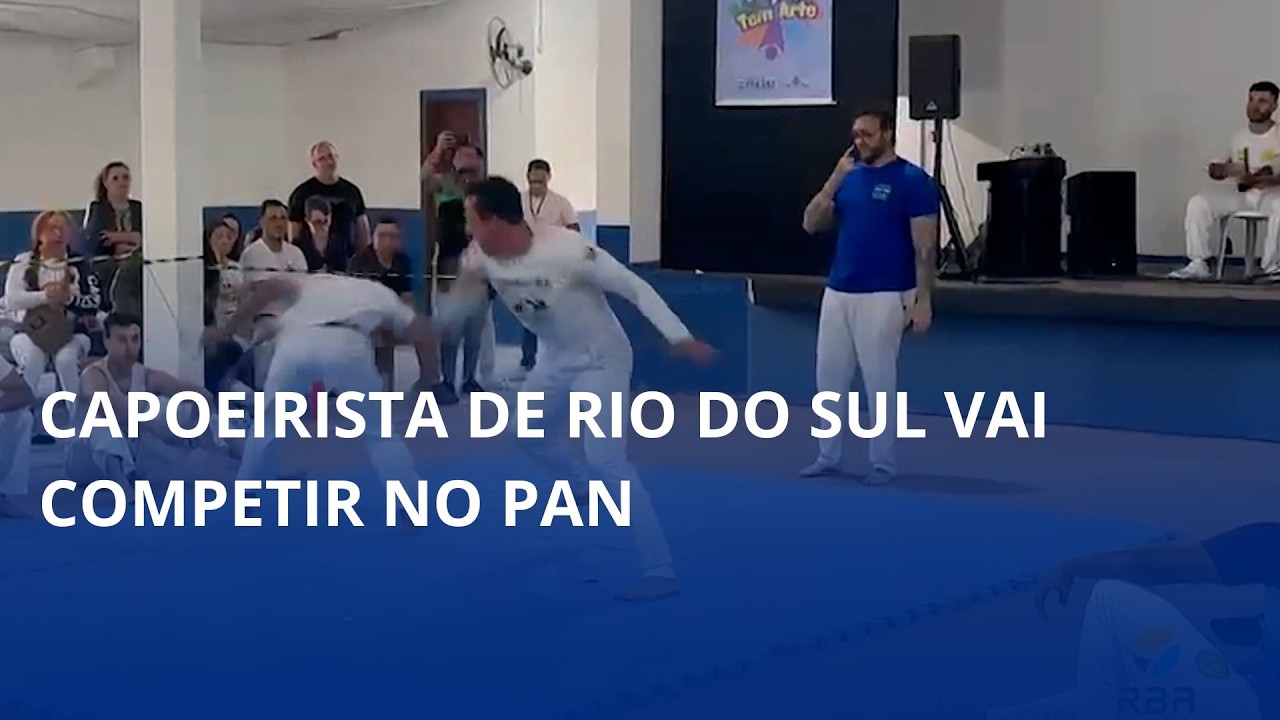 Convocado para a seleção. Capoeirista de Rio do Sul vai competir no PAN