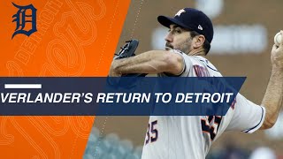 Justin Verlander honored by Detroit, strikes out 10 in win