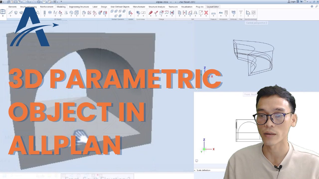 Creating pythonparts 3D parametric object in Allplan without coding