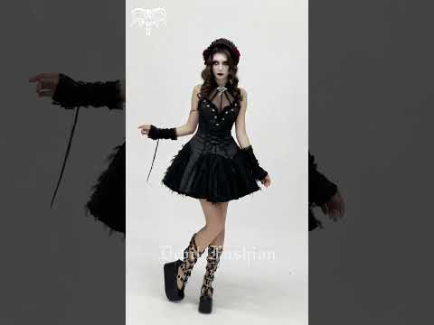 Ladies' Halter Bustier Mini Dress with Lace Edges