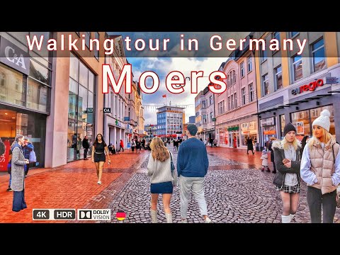 Moers city Germany/walking tour in Moers a beautiful city 4k HDR