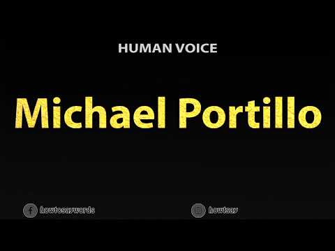 How To Pronounce Michael Portillo