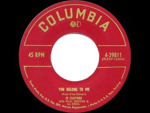 1952 HITS ARCHIVE: You Belong To Me - Jo Stafford (her original #1 version)