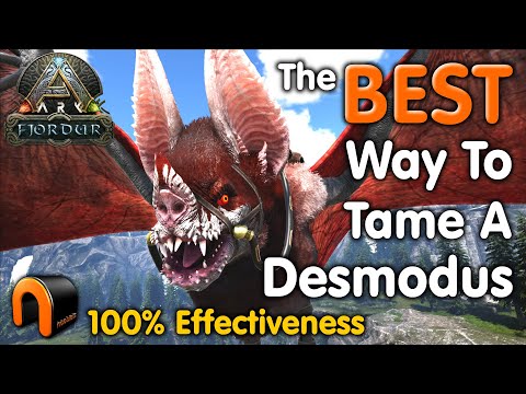 ARK How To TAME A DESMODUS On FJORDUR For REAL!
