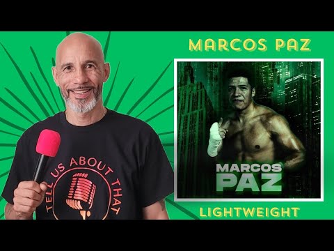 Lightweight Marcos Paz (3-0  1KO) talks to OnFire