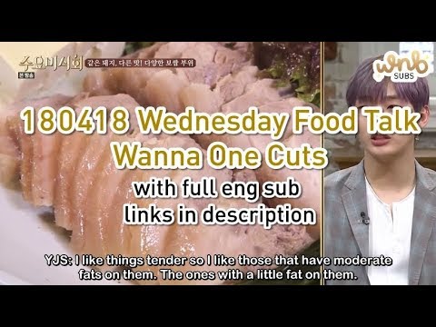 [ENG SUB] 180418 Wednesday Food Talk - Wanna One (Jisung, Minhyun, Daehwi) Cuts by WNBSUBS