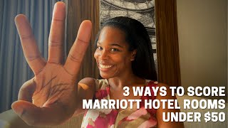 HOW TO FIND CHEAP HOTEL ROOMS : Best Tips On How To Book #Marriott Hotel Rooms Under $50/Night