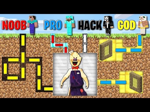 Minecraft Battle: SURVIVAL IN ICE SCREAM MAZE - NOOB vs PRO vs HACKER vs GOD in Minecraft