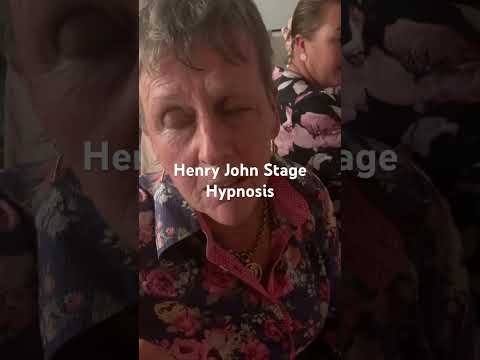 Henry John Stage Hypnosis video.