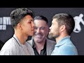 Jaime Munguia STEPS TO John Ryder and stares him down in face off at Final Press Conference!