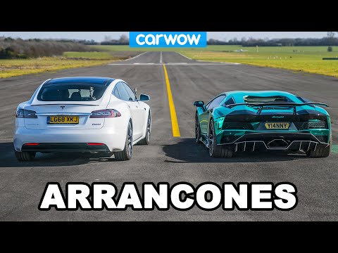 Lamborghini Aventador S v Tesla Model S P100D – Drag Racing