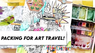 Packing for Disney’s Festival of the Arts Sketching!