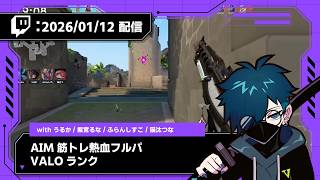 【2026/01/12 配信】 AIM筋トレ熱血フルパVALOランク【CR VanilLa Twitchアーカイブ】