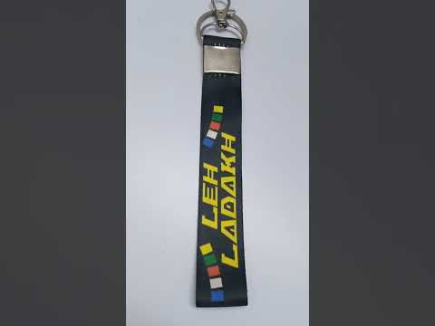 25 Mm Leh Ladakh Satin Keychain With Dog Hook And Flat Challa Ring