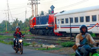 preview picture of video 'Gerbong K3 rajabasa nyantol di rangkaian KA Serelo '