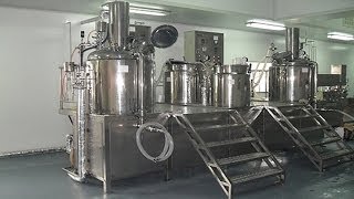 preview picture of video 'Cosmetics cream lotion manufacturing equipment vacuum emulsifier homogenizing machines Instruction'