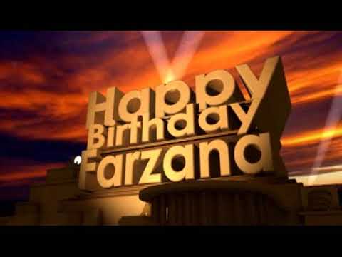 Happy Birthday Farzana