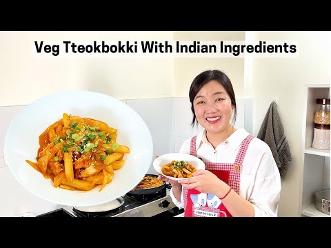 Veg Korean Tteokbokki recipe with Indian ingredients | Korean Street Food at Home