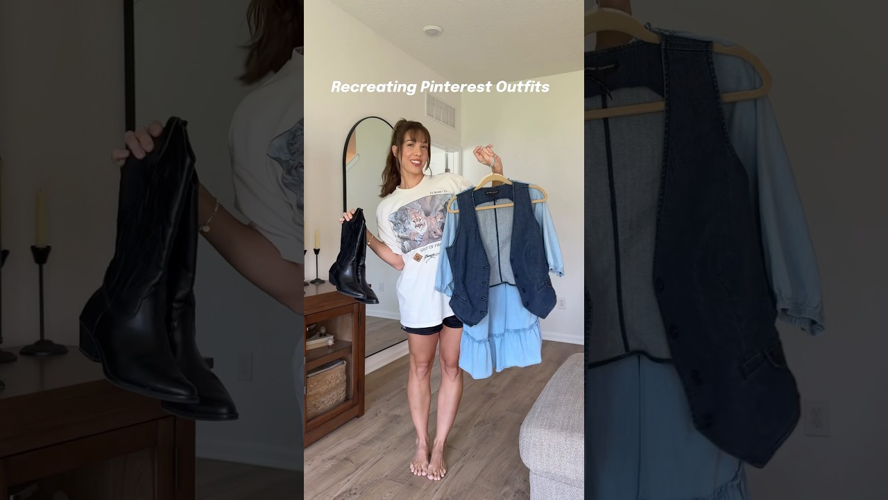 ¡RECREANDO CONJUNTOS VIRALES DE PINTEREST! ​​🍂 #pinterestoutfits #estilootoño #ideasdemoda