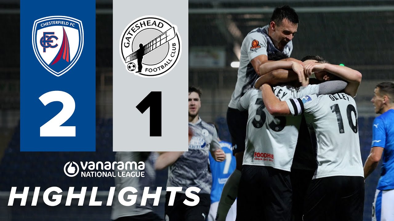 Greg Olley nets belter in narrow defeat | Chesterfield 2-1 Gateshead | HIGHLIGHTS