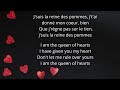 La Reine Des Pommes Lyrics by LIO English Lyrics French Paroles ("The Queen of Hearts")