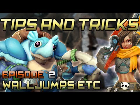 Paladins Tips and Tricks #2 - Makoa Hook-Angles, Kinessa Bunnyhop and Walljumps! (Thiel)