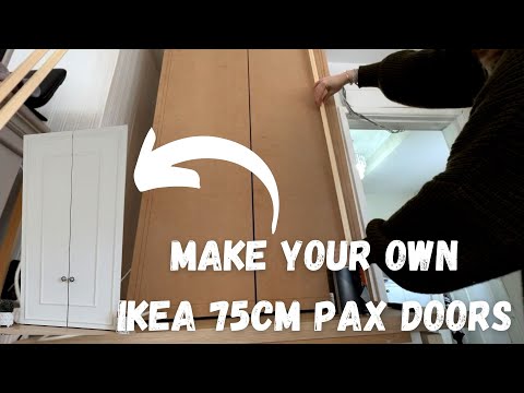 IKEA PAX - Make Your Own Doors 75cm HACK - Bridgeton Inspired
