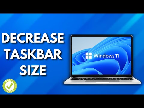 how to make smaller taskbar in windows 11