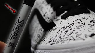 Custom VANS using ONLY a SHARPIE!!! (Giveaway)