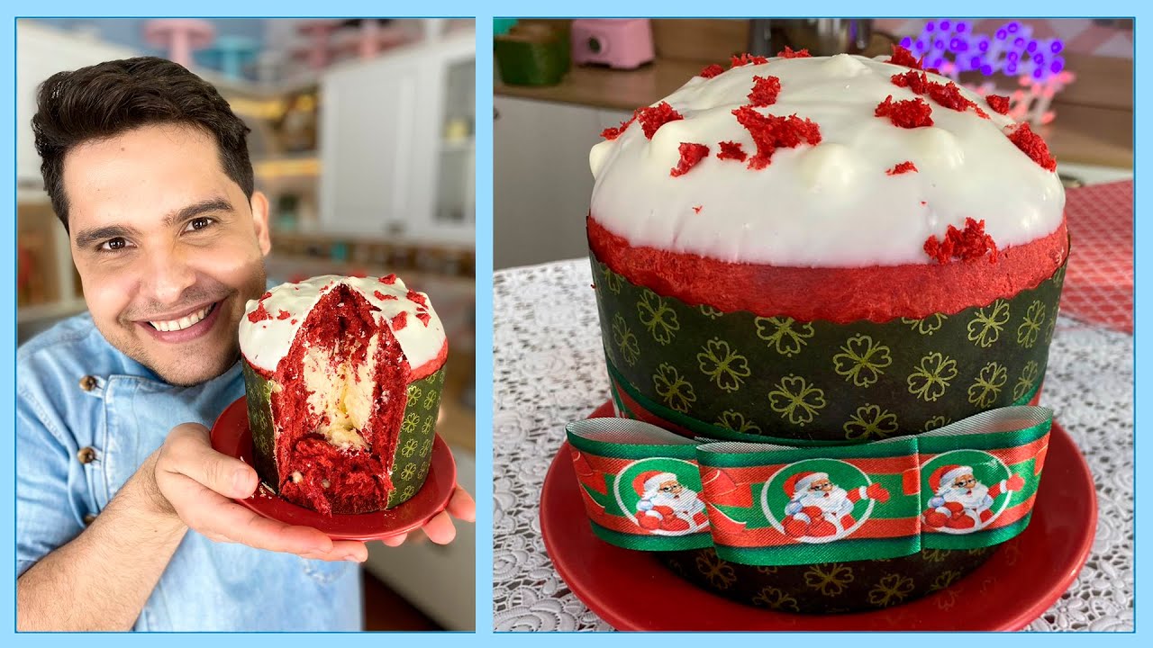 CHOCOTONE / PANETONE RED VELVET TRUFADO PRA VENDER MUITO - Gastrômoleza - Receita Passo-a-Passo