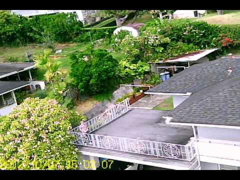 MJX F-45 RC Helicopter flight above my house