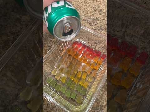 sprite gummy bears (ft. cousins) they tasted kinda weird :/ #gummybear #sprite #firebender #monkeys