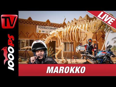 Marokko Motorradreise - 1000PS Live - Die Motorradtalkshow mit World Spins as fast as we ride