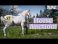 HORSE AUCTION AND BARN MORNING ROUTINE Red Dead Redemption 2 Realistic Roleplay Pinehaven