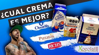 La MEJOR CREMA 🍰 CHANTILLY 🤯 | Analizo las 3 MEJORES MARCAS de crema vegetal | como hacer pan