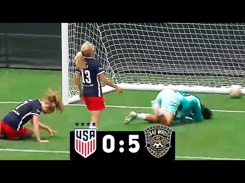 ex USA Women vs Teenage Boys (Say Word FC) 0-5 - All Goals & Highlights 2023