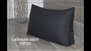 DIY Lehnenkissen / Kissen  / Rückenlehne * VERBINDBAR * für Bett Sofa Bank * nähen sewing